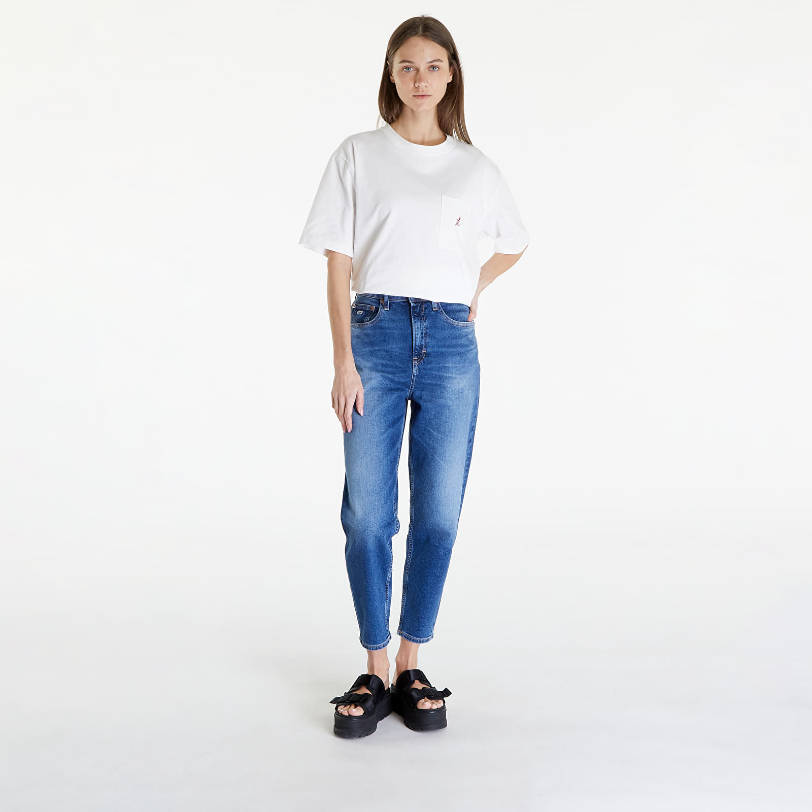 Blugi Tommy Jeans Mom Jean Ultra High Tapered Jeans Denim Medium