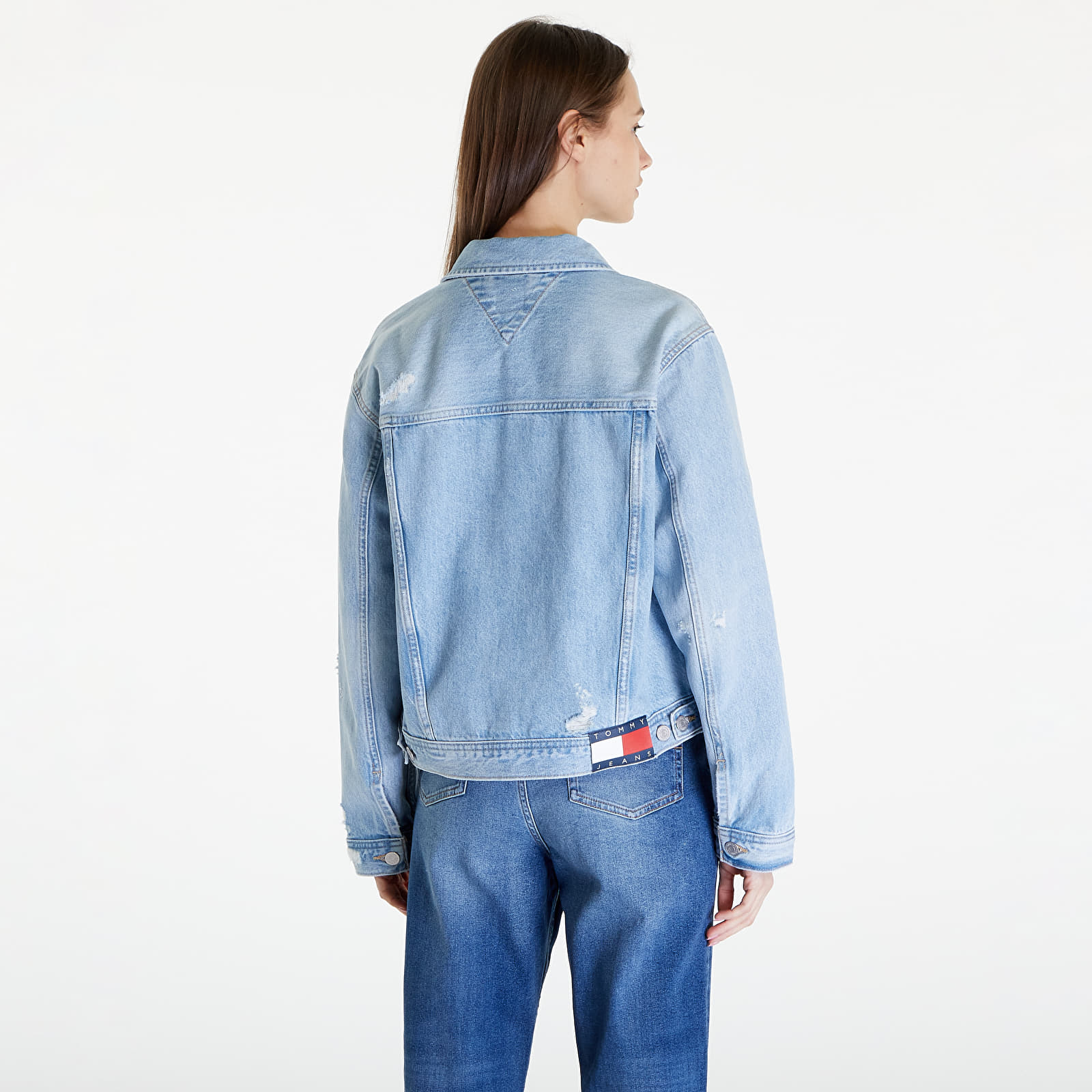 Dzsekik Tommy Jeans Mom Classic Jeans Jacket Denim Light