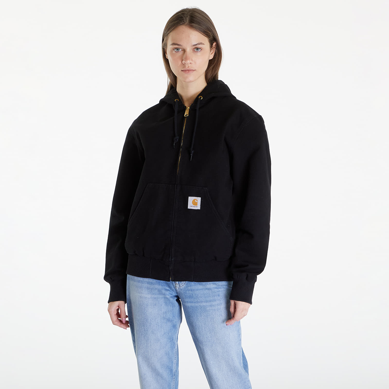 Geci Carhartt WIP Active Jacket UNISEX Black Aged Canvas