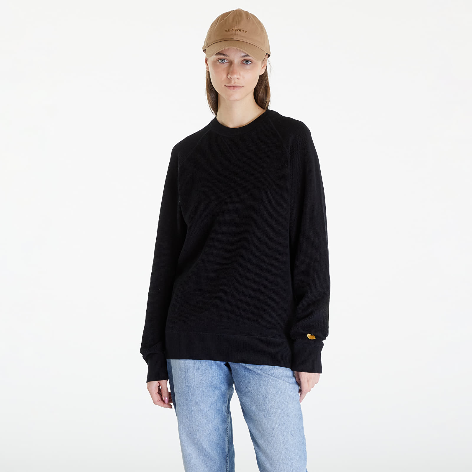 Pullover Carhartt WIP Chase Sweater UNISEX Black/ Gold