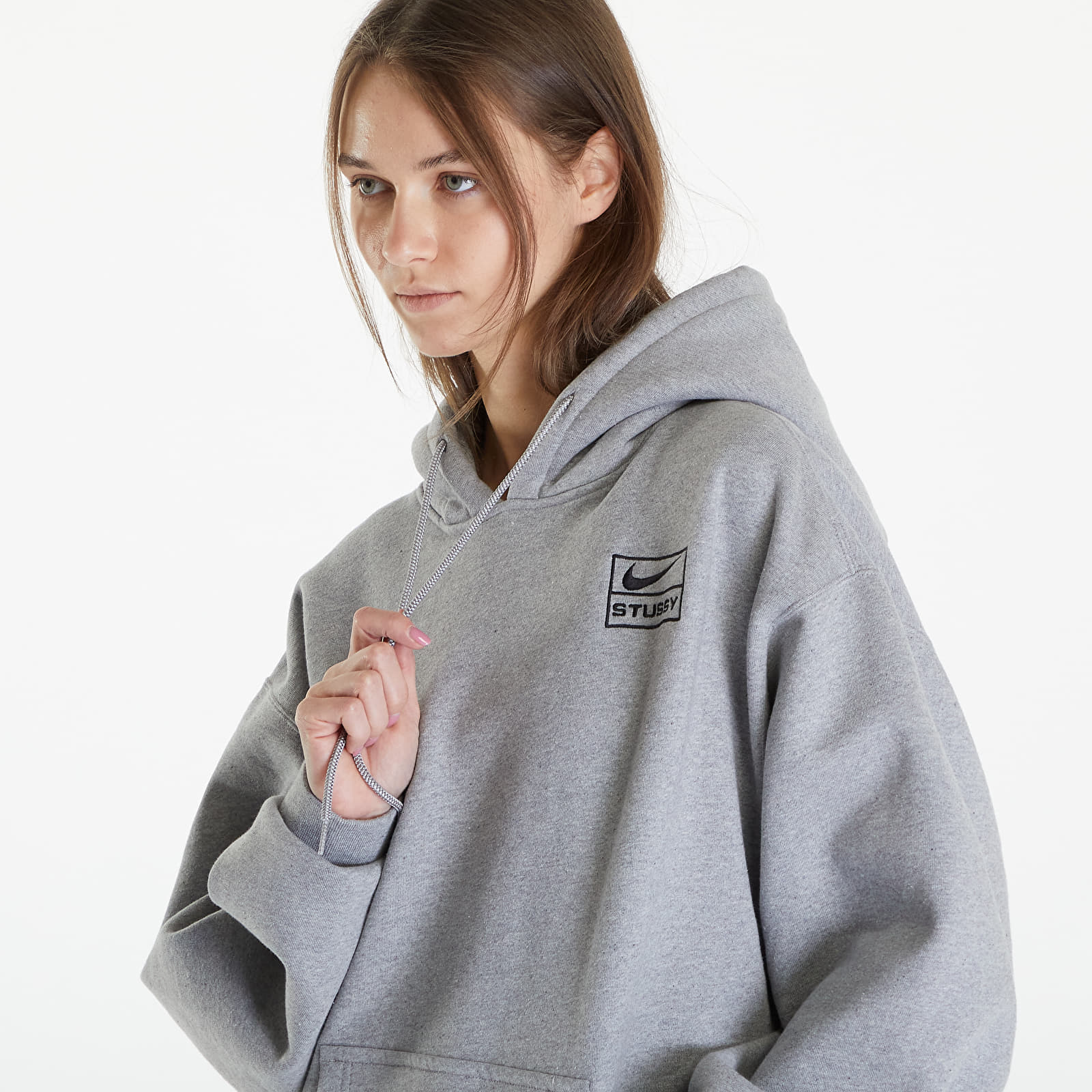 Stussy gray hoodie shop
