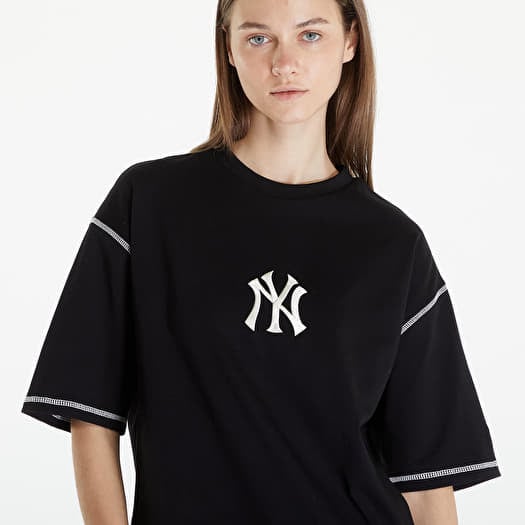 T shirts New Era New York Yankees MLB World Series Oversized T Shirt UNISEX Black Off White Footshop