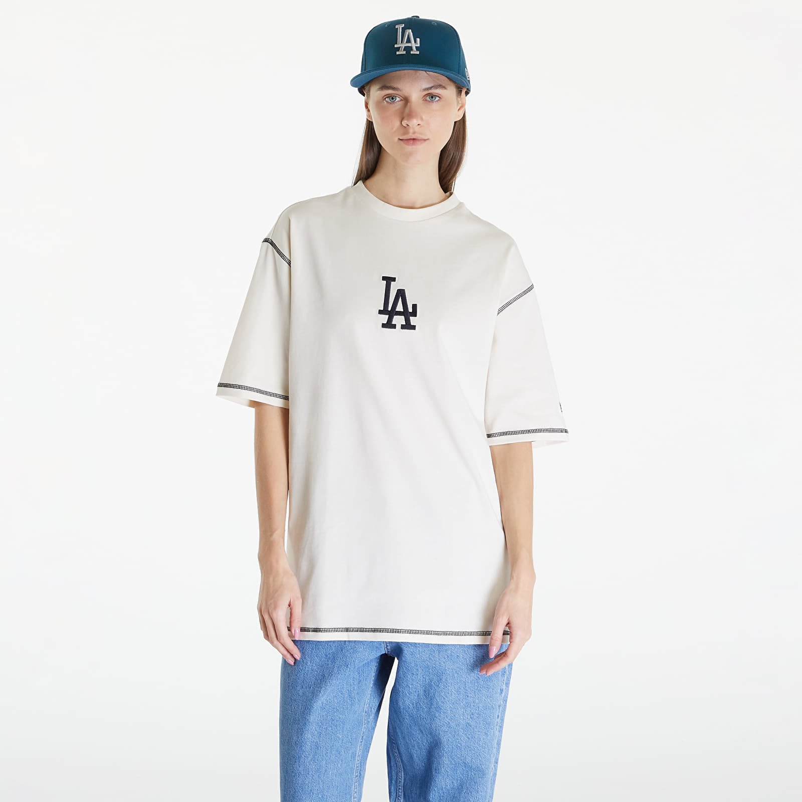 T-shirts New Era LA Dodgers MLB World Series Oversized T-Shirt UNISEX Off White/ Navy