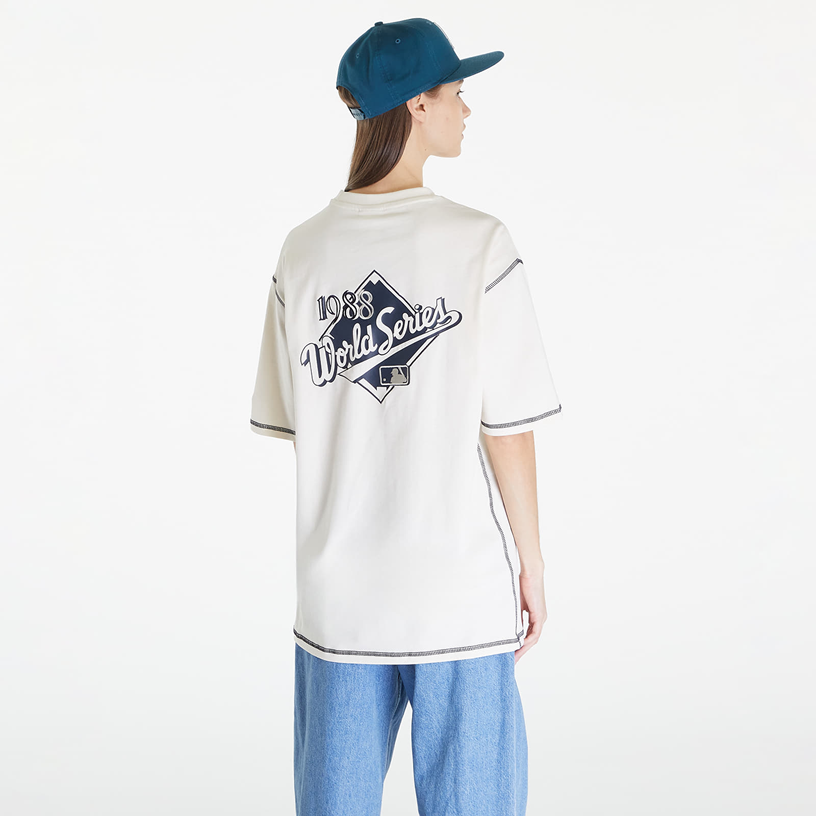 T-shirts New Era LA Dodgers MLB World Series Oversized T-Shirt UNISEX Off White/ Navy