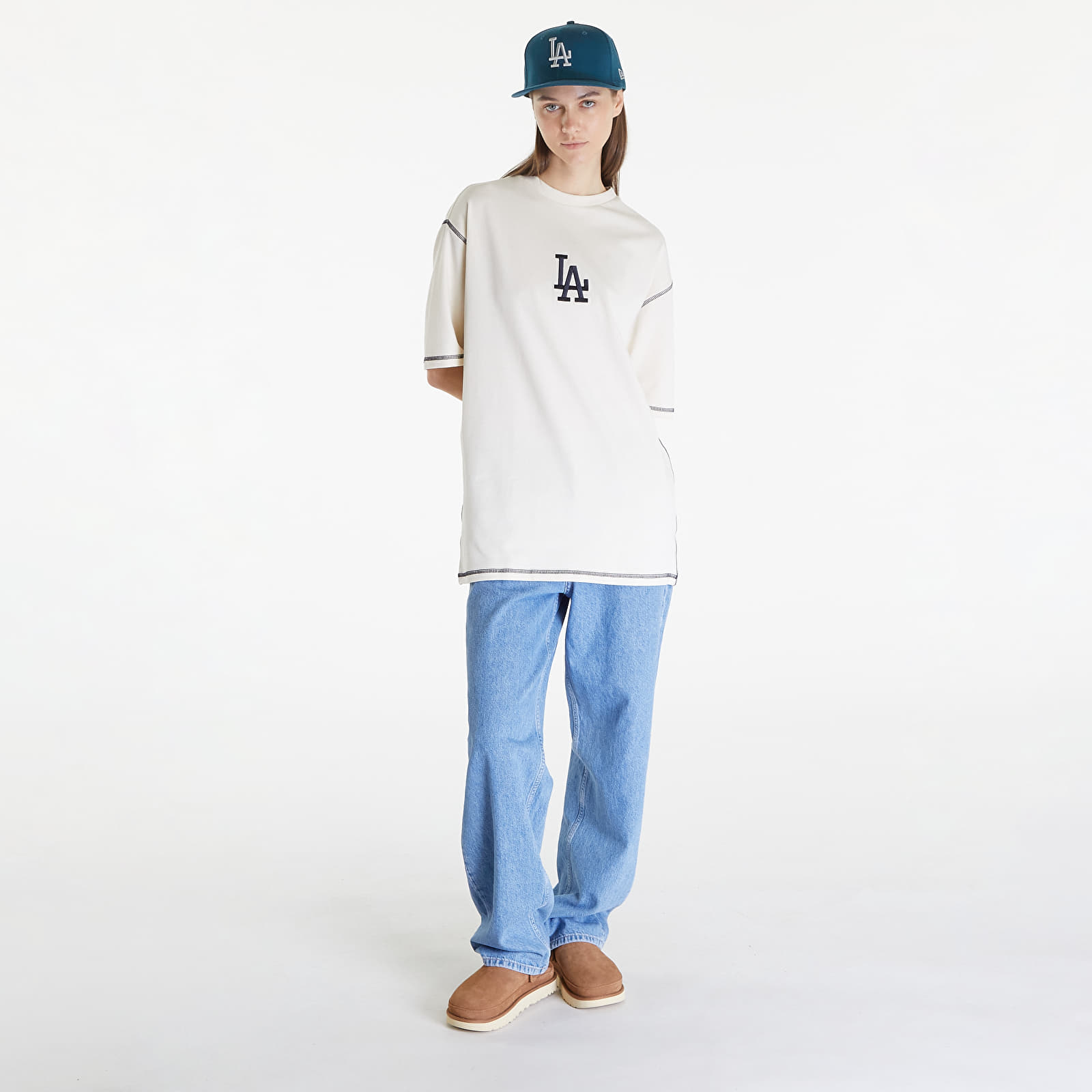 T-shirts New Era LA Dodgers MLB World Series Oversized T-Shirt UNISEX Off White/ Navy