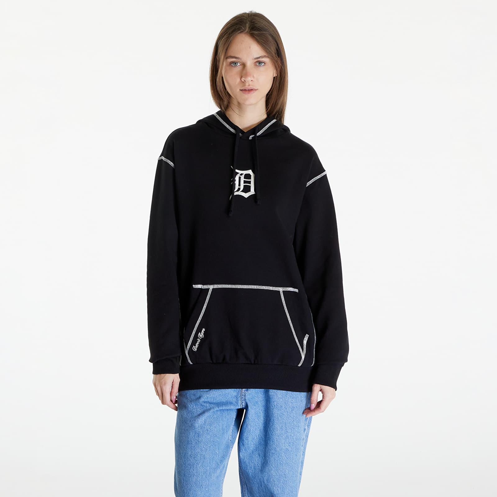 Hoodies and sweatshirts New Era Detroit Tigers MLB World Series Oversized Pullover Hoodie UNISEX Black Off White Footshop
