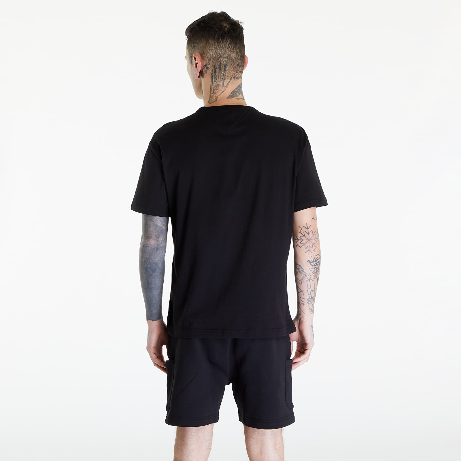 Magliette Tommy Jeans Reg Corp Tee Ext Black