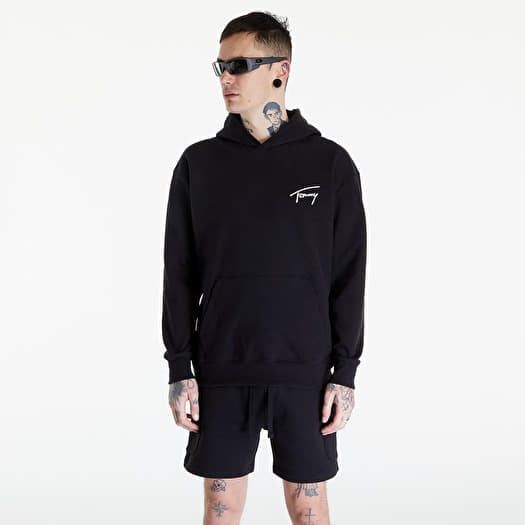 Hoodies and sweatshirts Tommy Jeans Relaxed Signature Hoodie Black Footshop