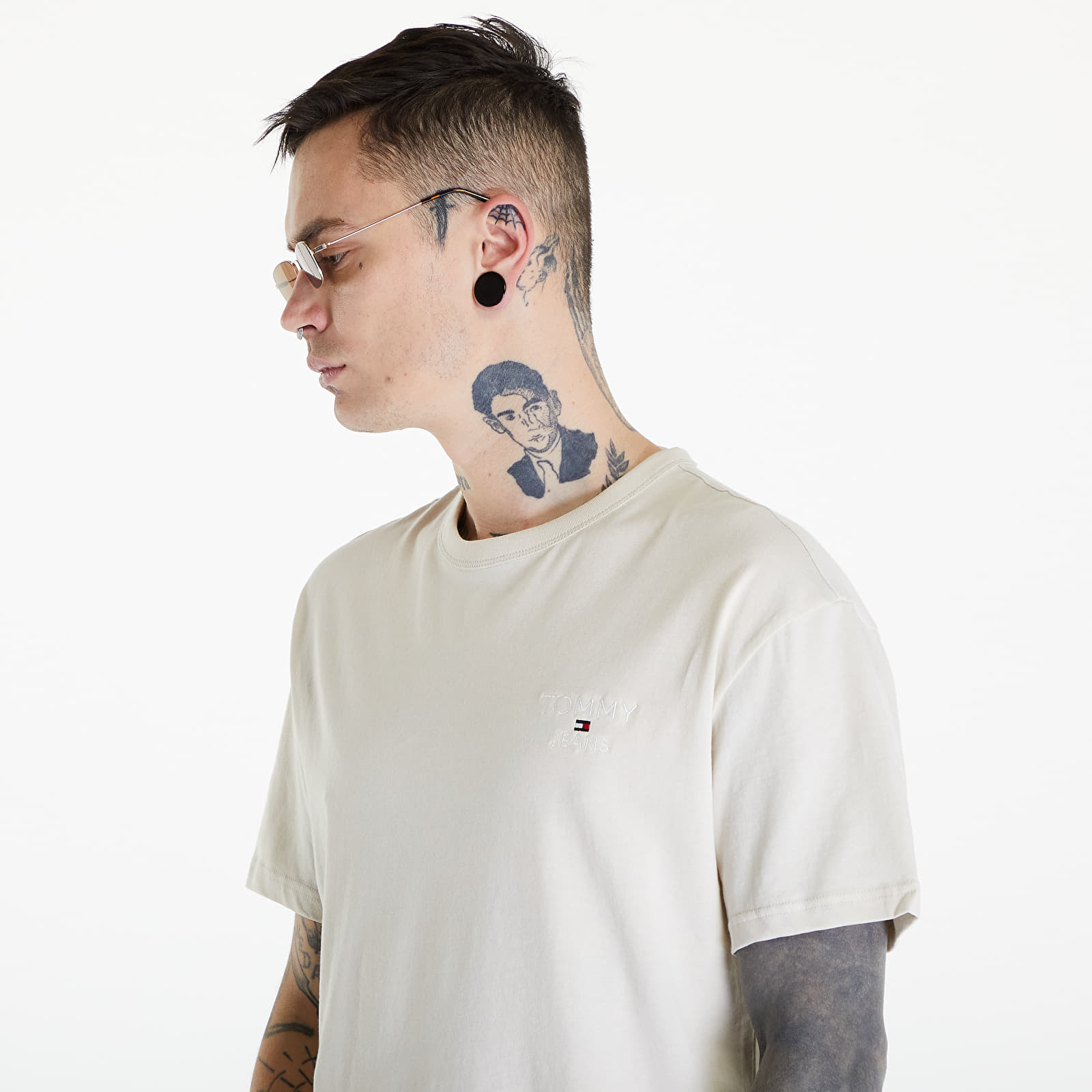 Футболки Tommy Jeans Reg Corp Tee Ext Beige