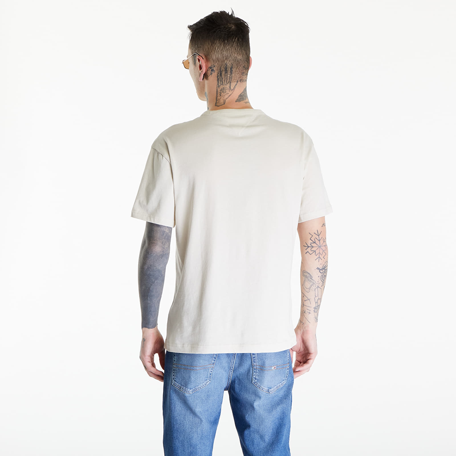 Футболки Tommy Jeans Reg Corp Tee Ext Beige