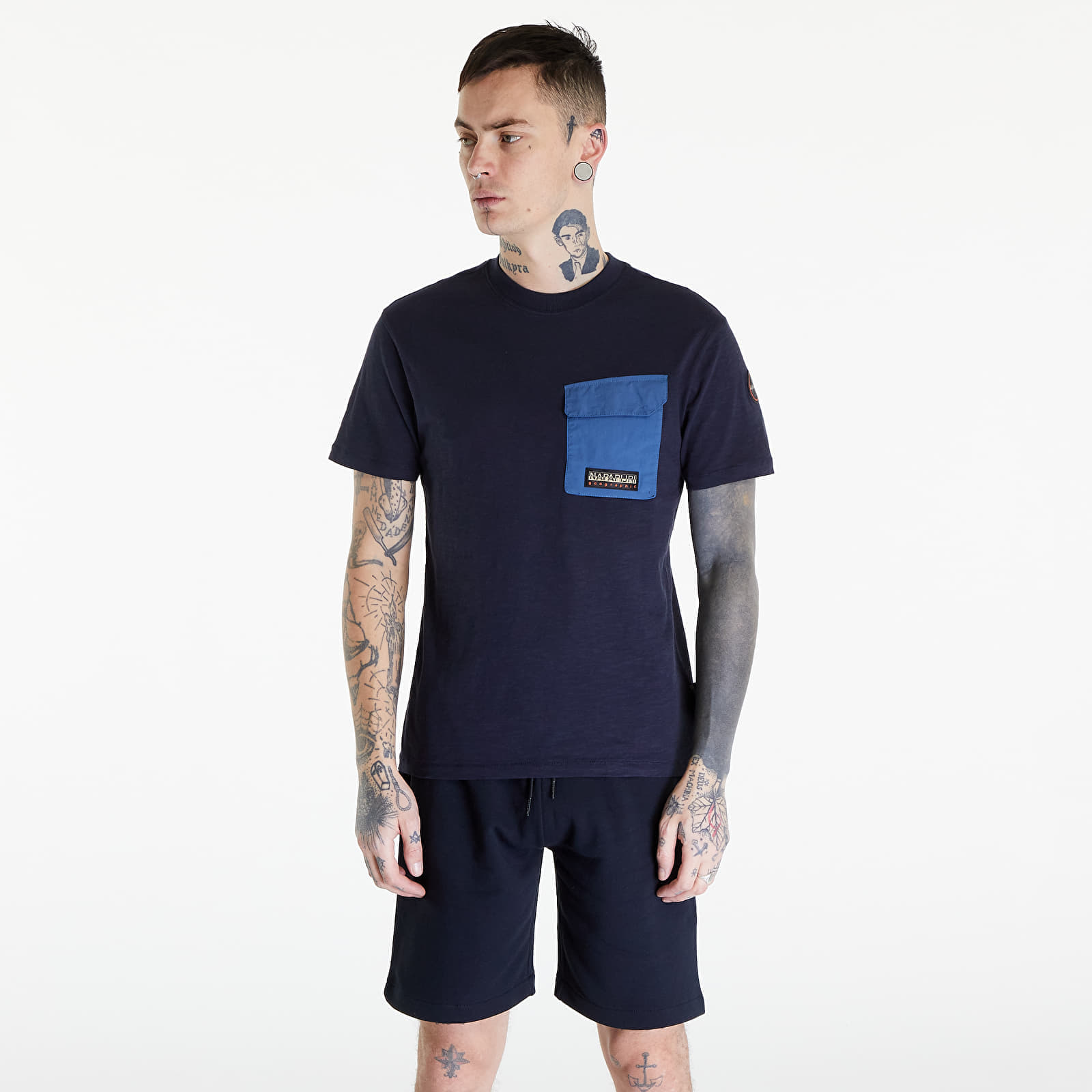 Тениски Napapijri Tepees T-Shirt Blue Marine