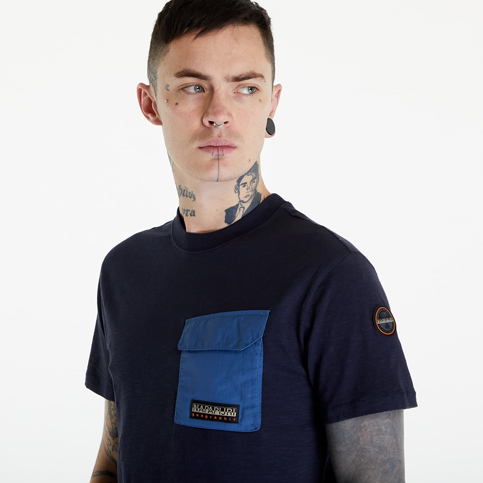 T-shirts Napapijri Tepees T-Shirt Blue Marine