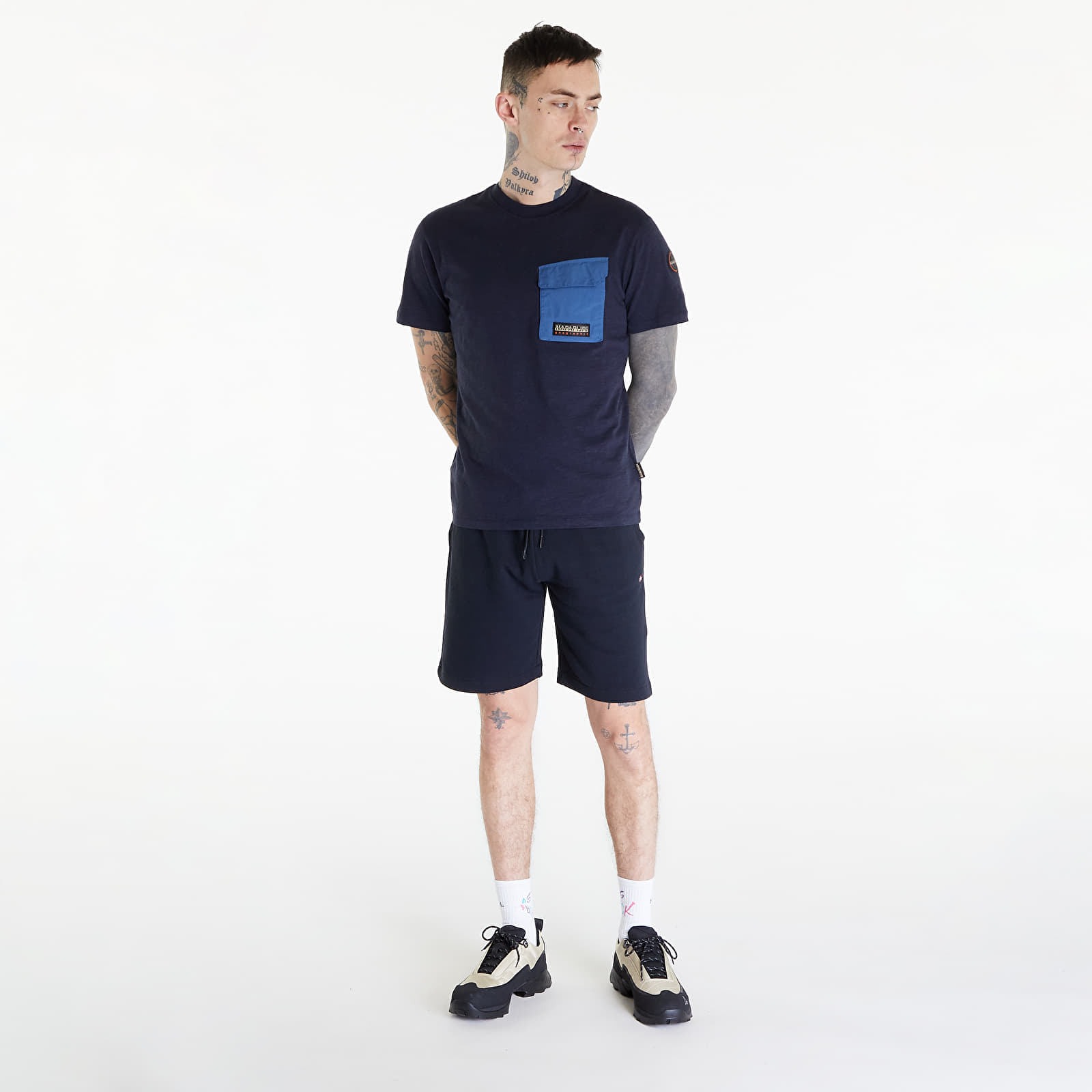 T-shirts Napapijri Tepees T-Shirt Blue Marine