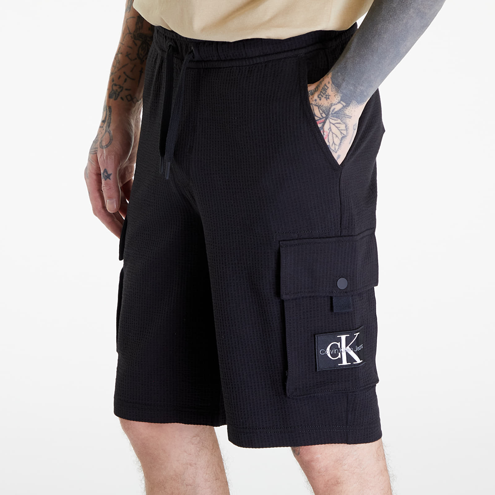 Kurzhosen Calvin Klein Jeans Texture Hwk Shorts Black