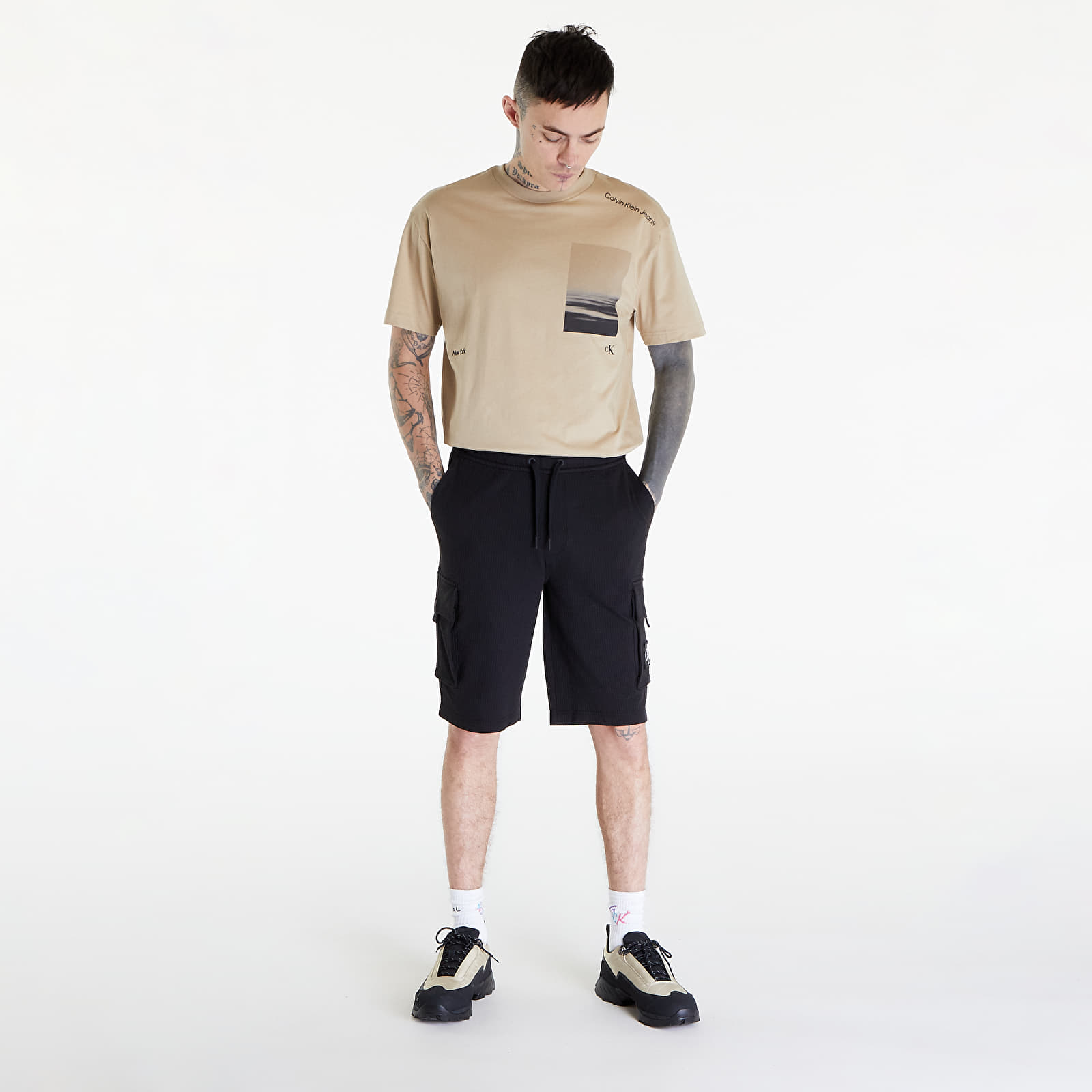 Kurzhosen Calvin Klein Jeans Texture Hwk Shorts Black