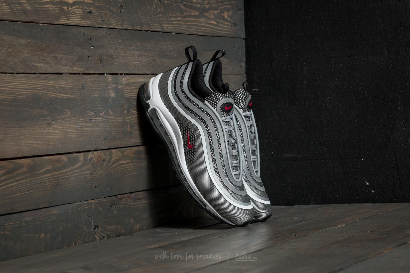 Chaussures et baskets homme Nike Air Max 97 Ultra '17 Metallic Silver/ Varsity Red