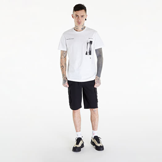 T shirts Calvin Klein Jeans Serenity Multi Graphic White Footshop