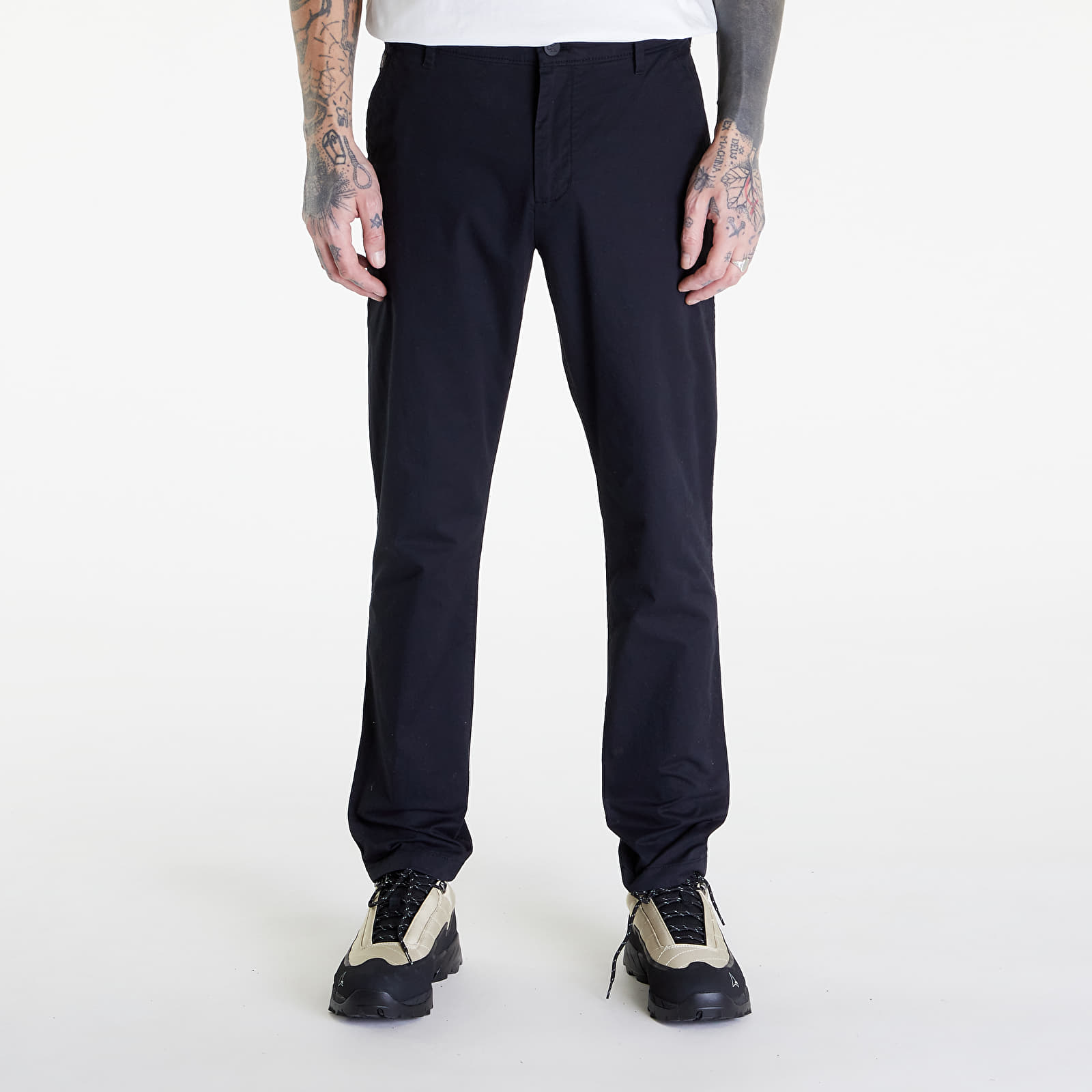 Džíny a kalhoty Calvin Klein Jeans Slim Stretch Chino Black