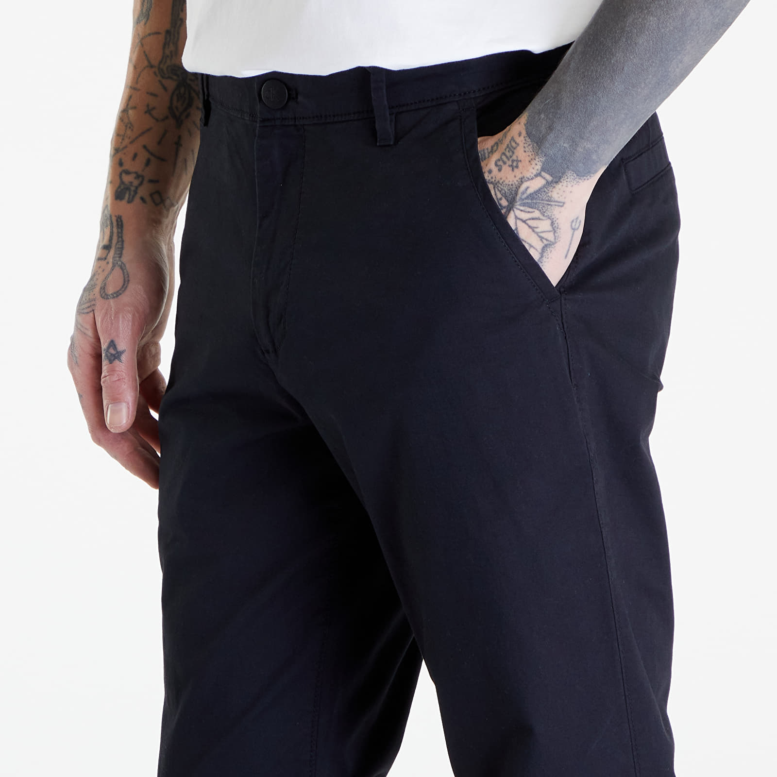 Džíny a kalhoty Calvin Klein Jeans Slim Stretch Chino Black