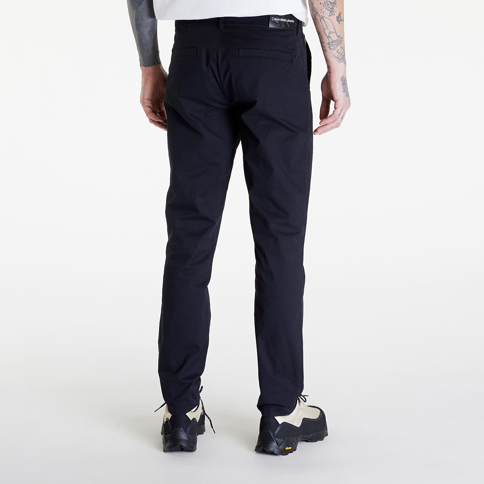 Džíny a kalhoty Calvin Klein Jeans Slim Stretch Chino Black