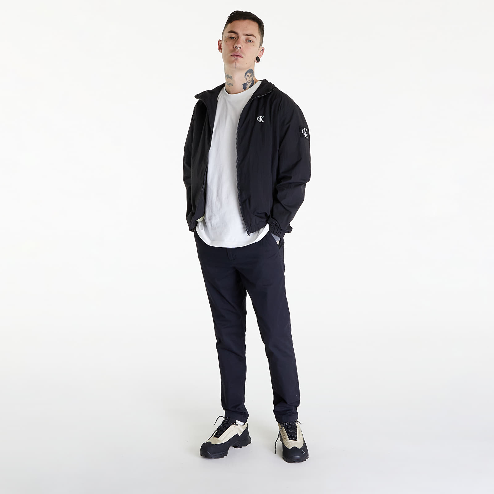 Coachjassen Calvin Klein Jeans Windbreaker Black