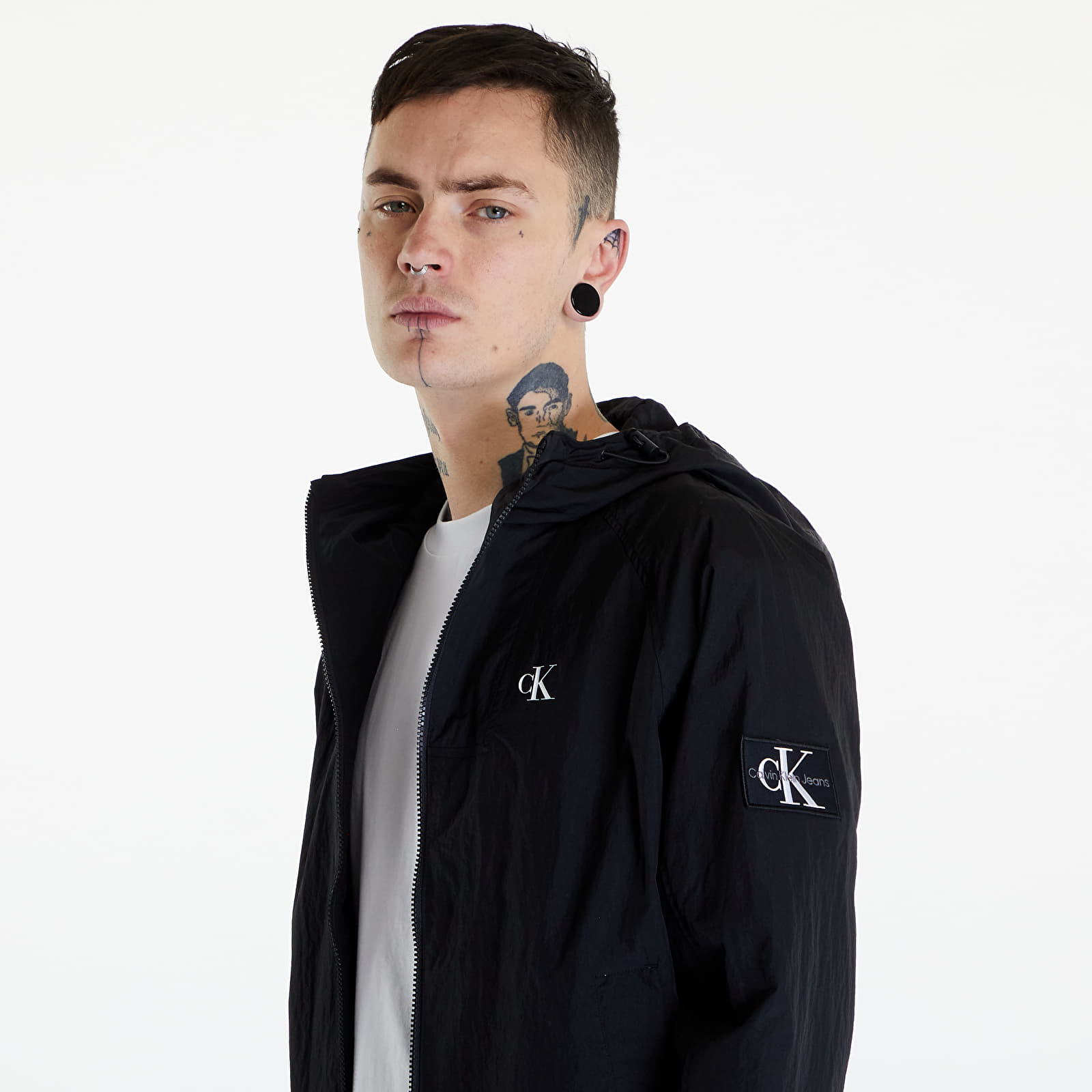 Bundy Calvin Klein Jeans Unpadded Hooded Harr Black