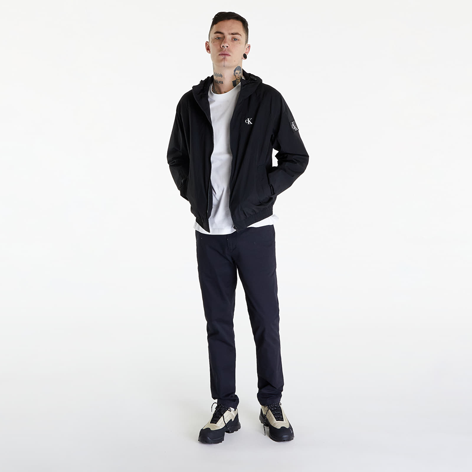 Bundy Calvin Klein Jeans Unpadded Hooded Harr Black