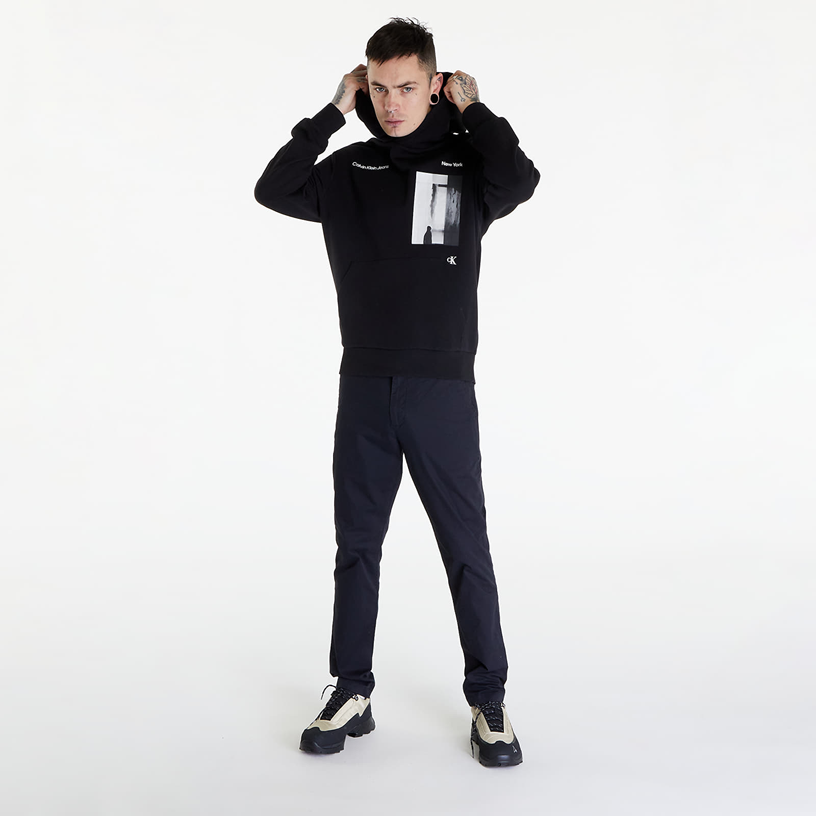 Felpe Calvin Klein Jeans Serenity Multi Graphic Hoodie UNISEX Black