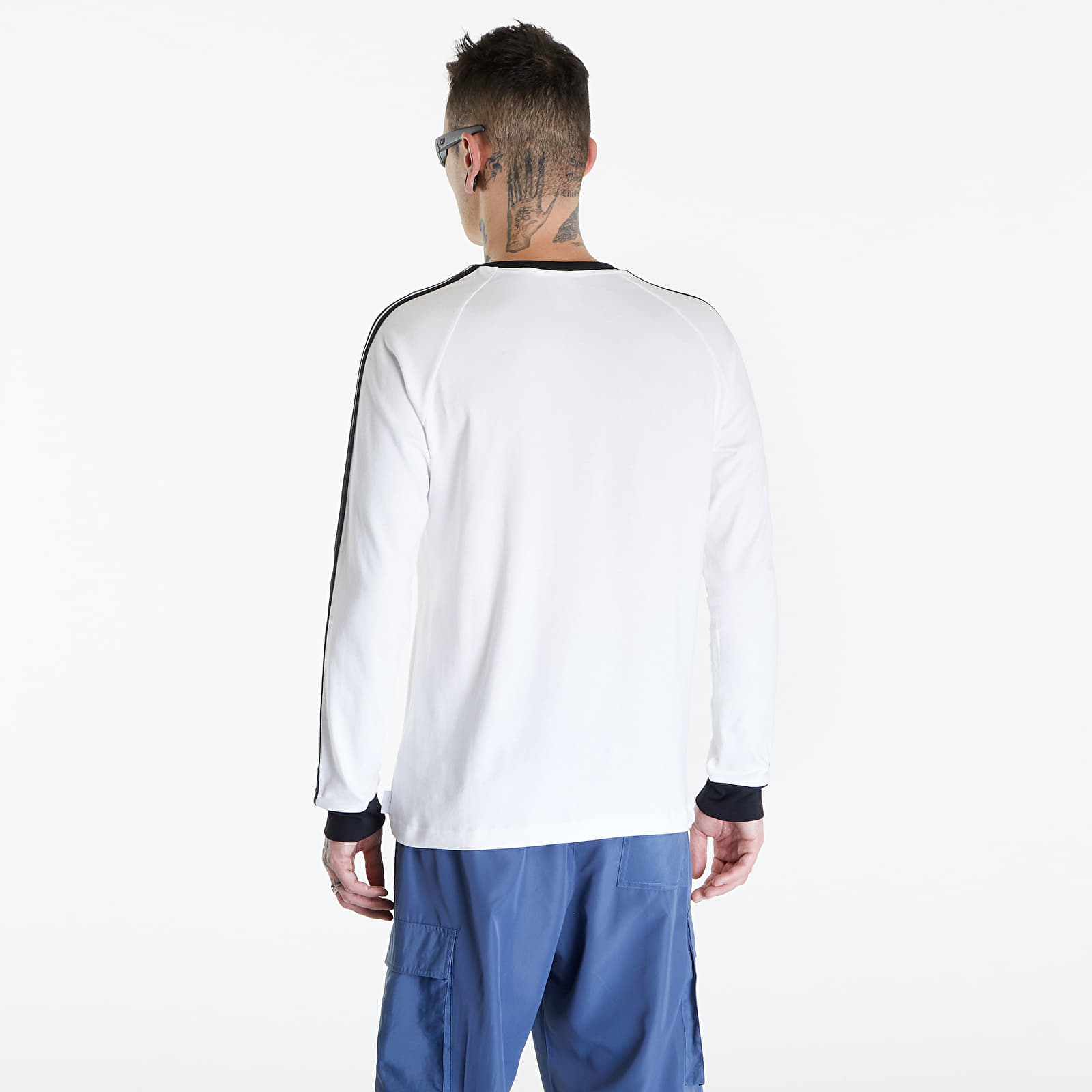 Tričká adidas Flames Long Sleeve Tee White/ Black