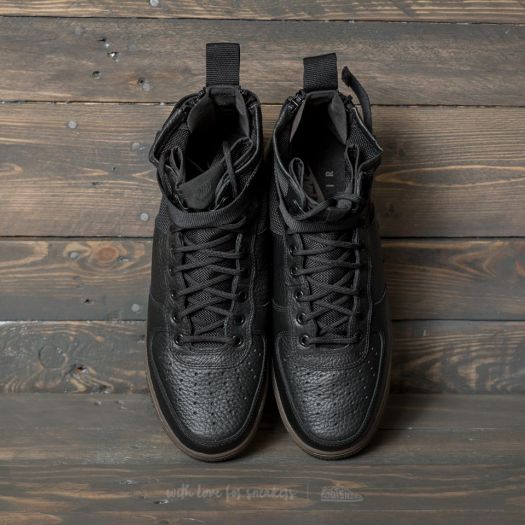 Sf air force 1 mid black dark hazel hot sale