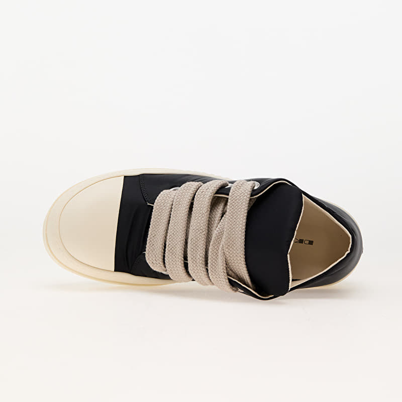Rick Owens DRKSHDW Jumbo Lace Puffer Low Sneaks Black/ Pearl/ Milk