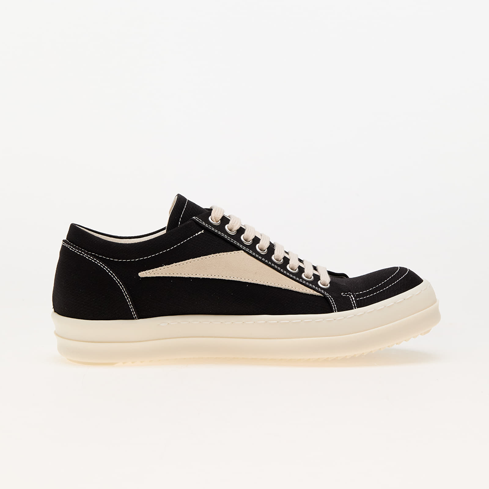 Men's shoes Rick Owens DRKSHDW Vintage Sneaks Black/ Milk/ Milk