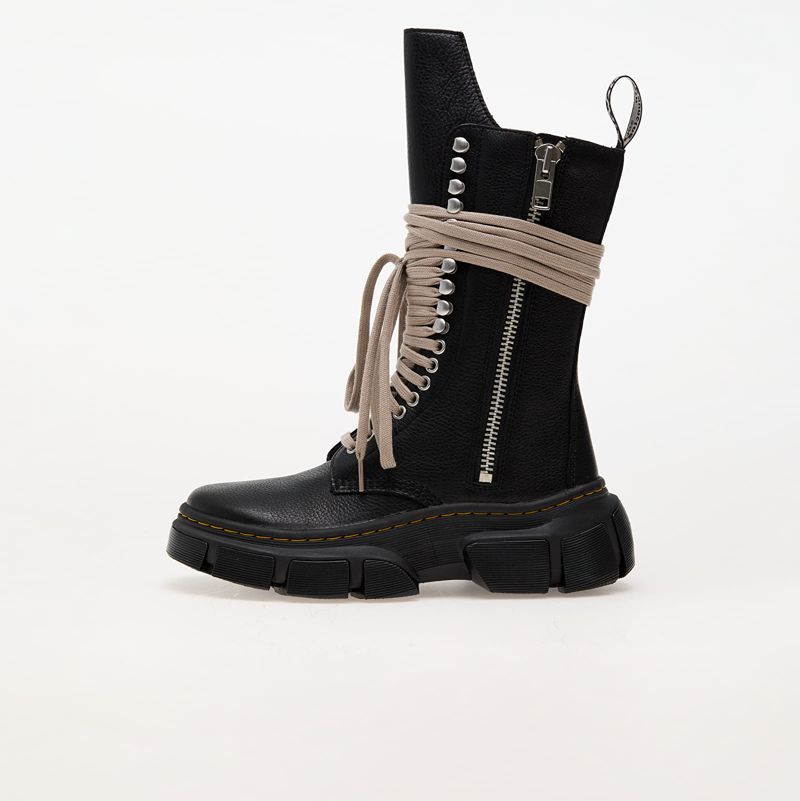 Pánské tenisky a boty Rick Owens DRKSHDW x Dr. Martens 1918 Dmxl Calf Length Boot Black