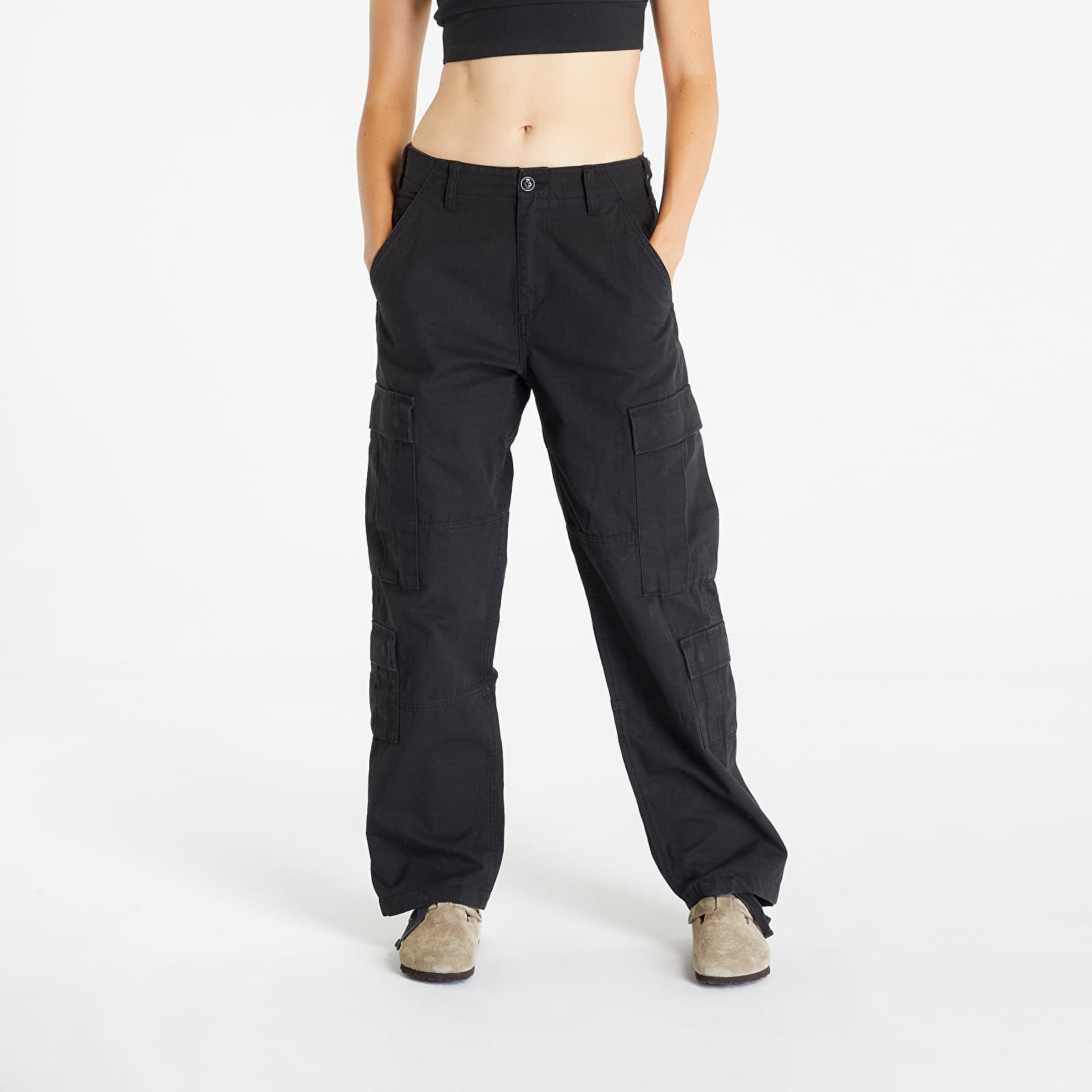 Džíny a kalhoty Stüssy Ripstop Surplus Cargo Pants UNISEX Black | Footshop
