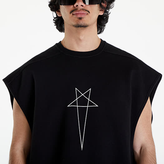 Rick Owens DRKSHDW Jumbo Tatlin Sweat Vest Black/ Milk | Footshop