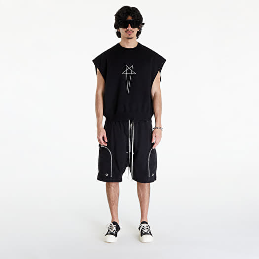 Rick Owens DRKSHDW Jumbo Tatlin Sweat Vest Black/ Milk | Footshop