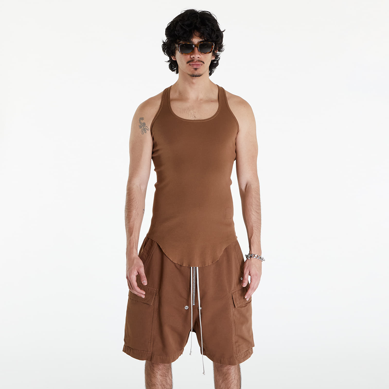 Ujjatlan pólók Rick Owens DRKSHDW Dark Tank Top Khaki Brown