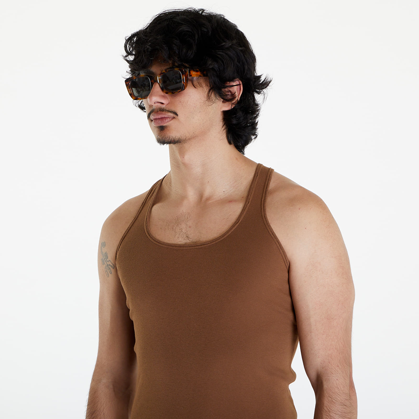 Ujjatlan pólók Rick Owens DRKSHDW Dark Tank Top Khaki Brown