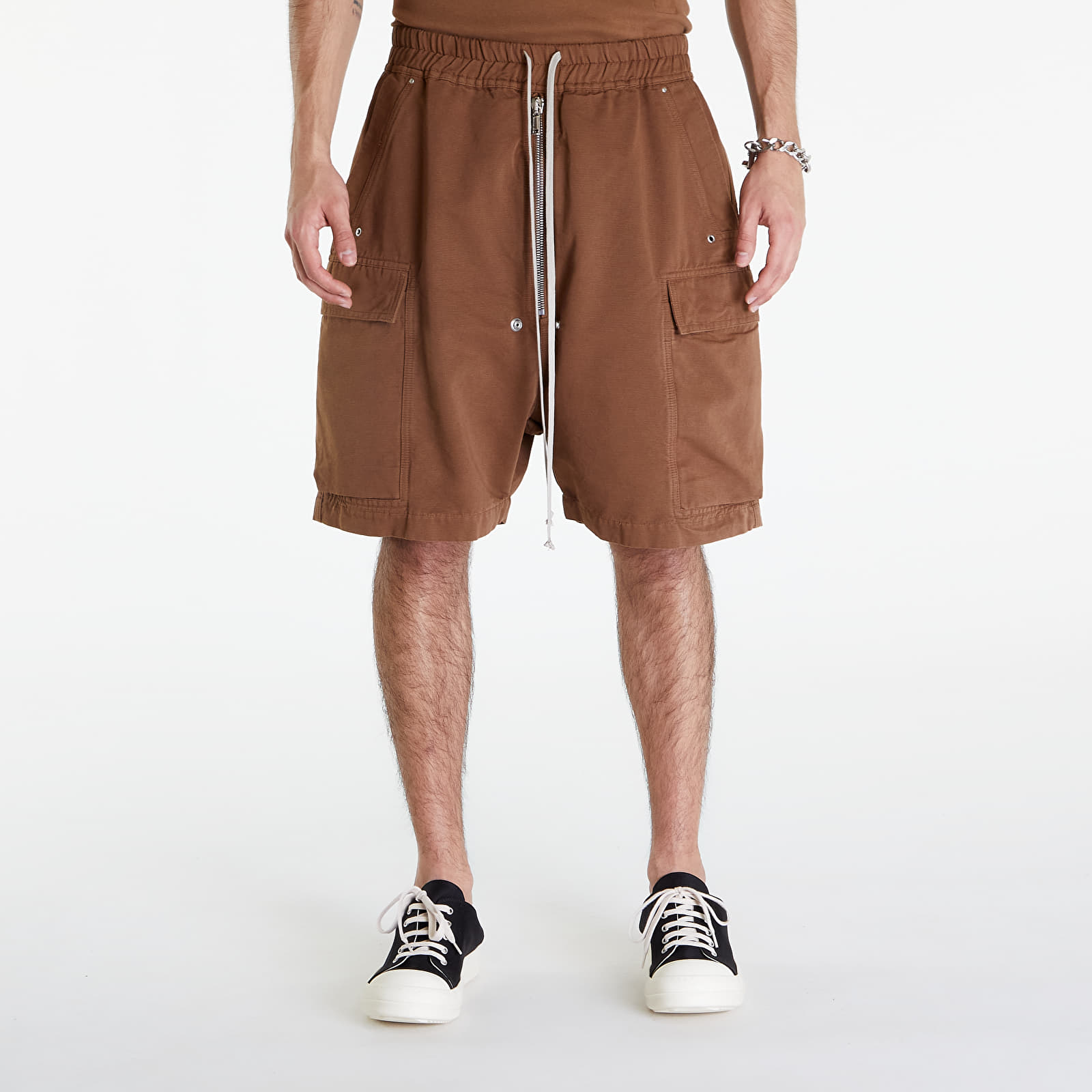 Šortky Rick Owens DRKSHDW Cargobela Shorts Khaki Brown