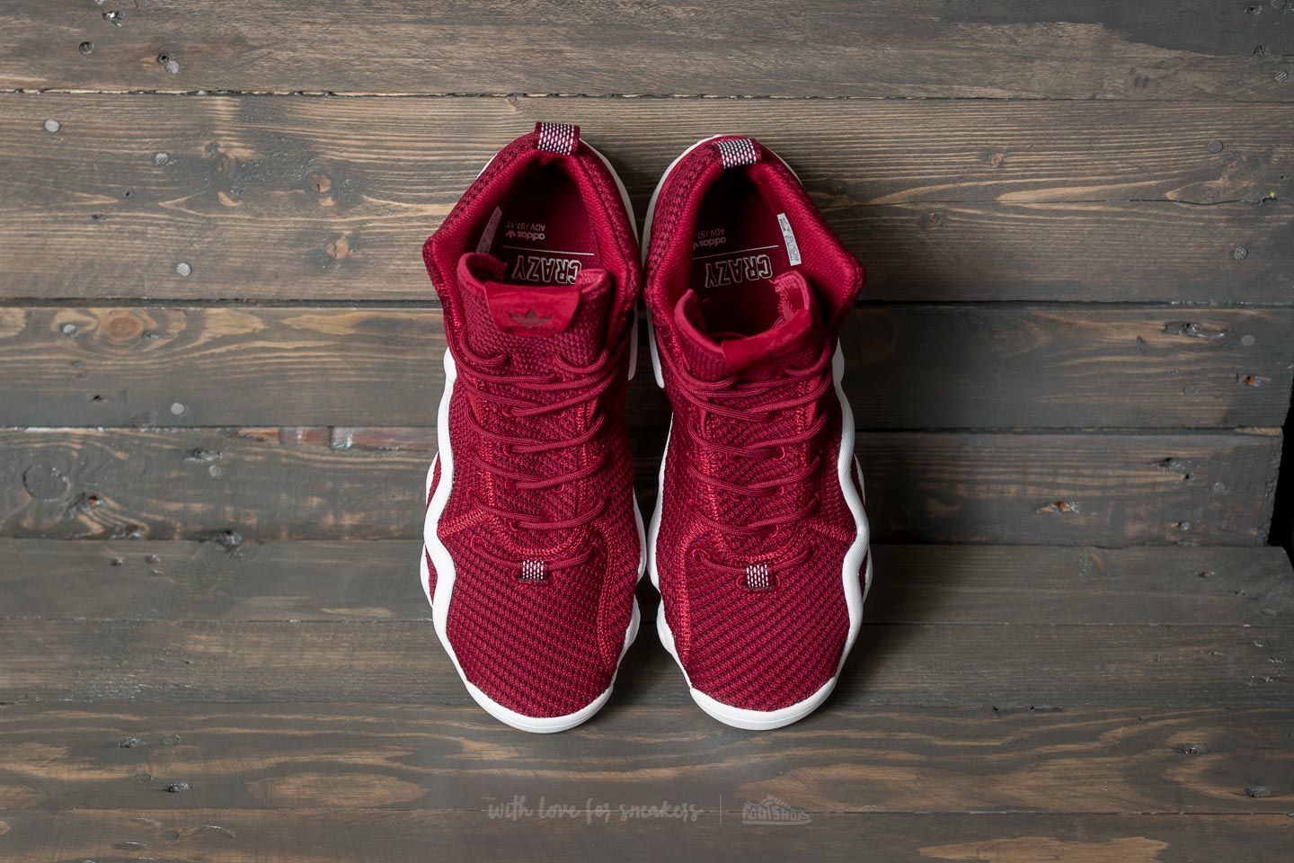 Herenschoenen adidas Crazy 8 Primeknit ADV Collegiate Burgundy