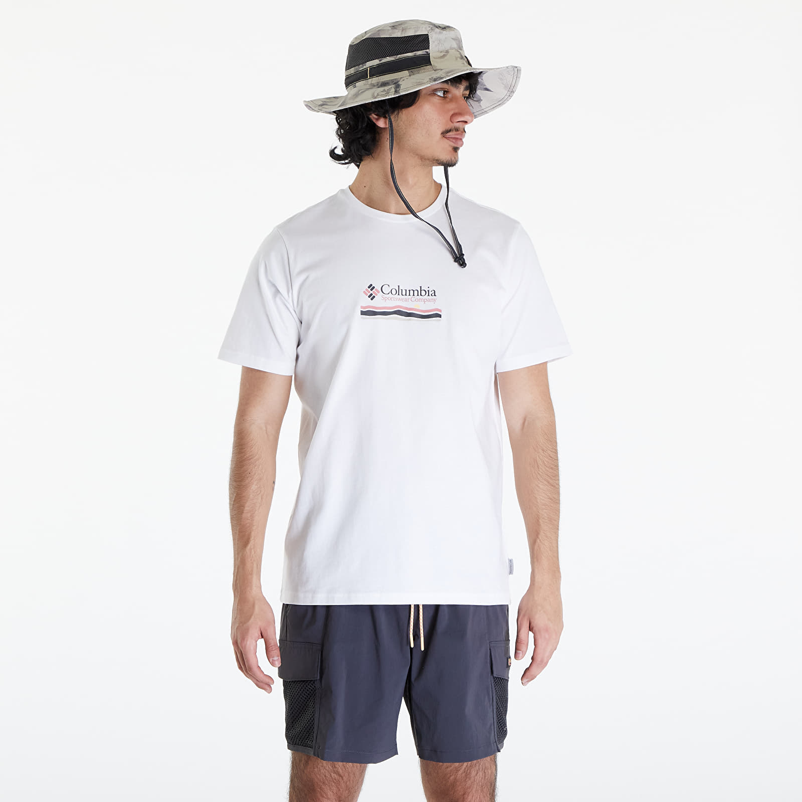 Trička Columbia Explorers Canyon™ Back Short Sleeve Tee White/ Heritage