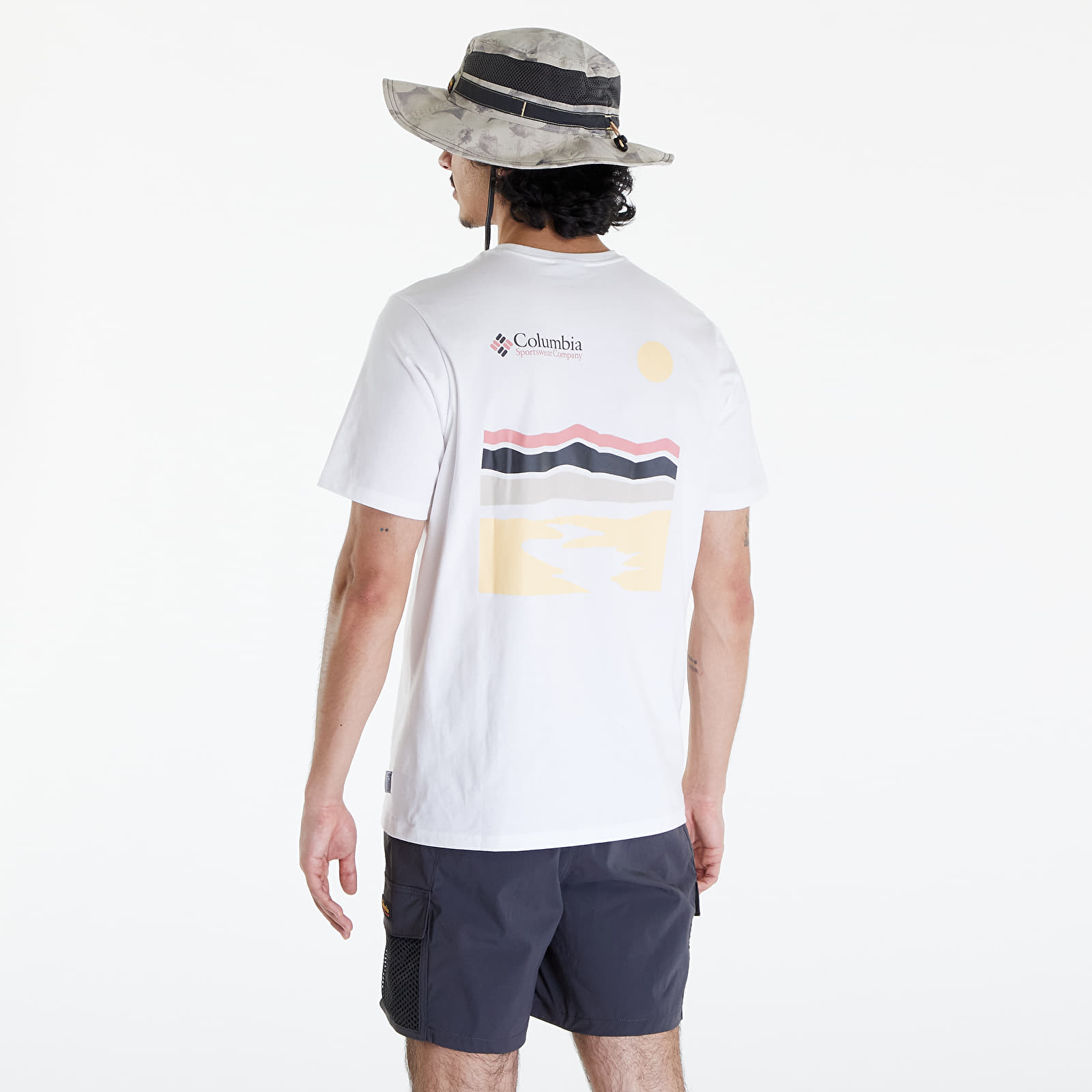 Koszulki Columbia Explorers Canyon™ Back Short Sleeve Tee White/ Heritage