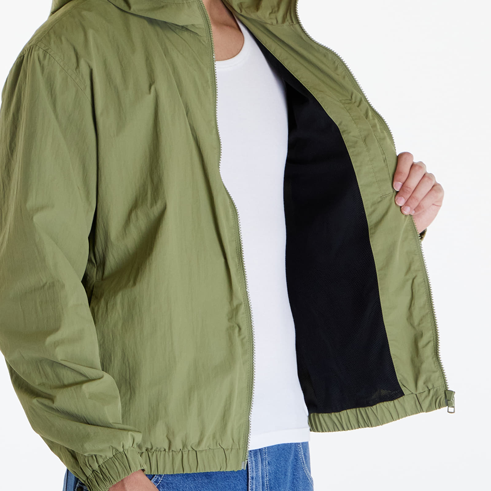 Coach Jackets Calvin Klein Jeans Relaxed Hooded Windbreaker Dark Juniper