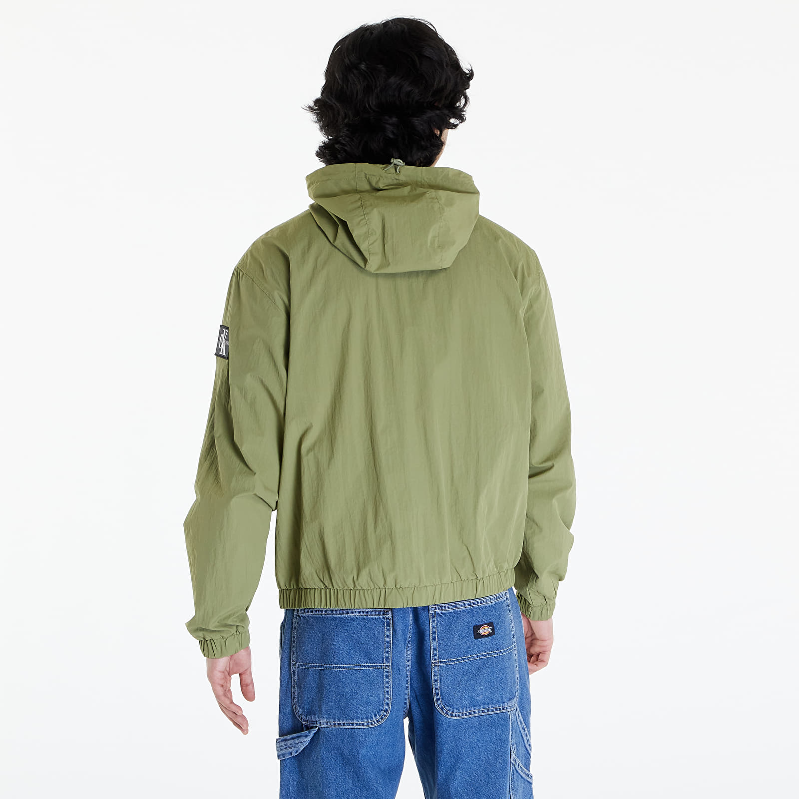 Coach Jackets Calvin Klein Jeans Relaxed Hooded Windbreaker Dark Juniper