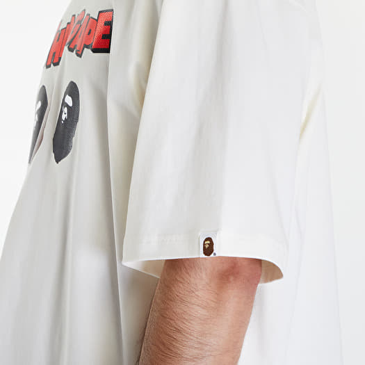 A BATHING APE Triple Ape Head Tee Ivory | Footshop