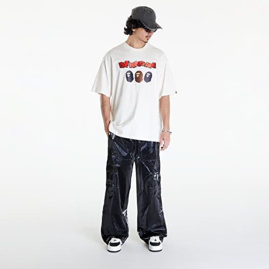 A BATHING APE Triple Ape Head Tee Ivory | Footshop