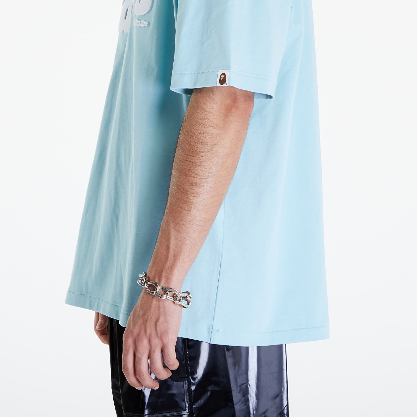 Koszulki A BATHING APE Heart Ape Head Relaxed Fit Tee Sax