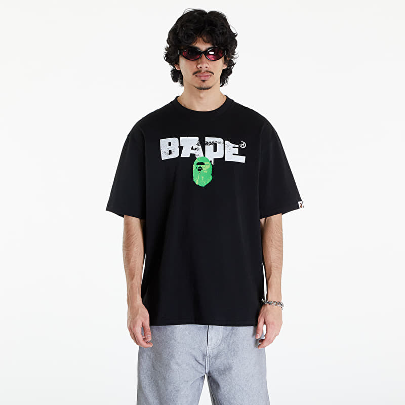 【BAPE】BATHING APE LOGO MILITARY黒size2XL A BATHING APE Bape Army Relaxed Fit Tee Black | Footshop