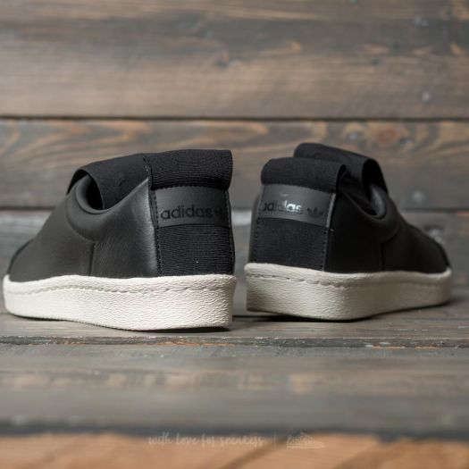 Women s shoes adidas Superstar Brand With 3 Stripes Slip On W Core Black Core Black Off White Footshop