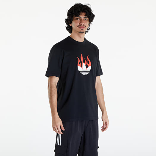 T-shirt adidas Flames Logo Tee Black